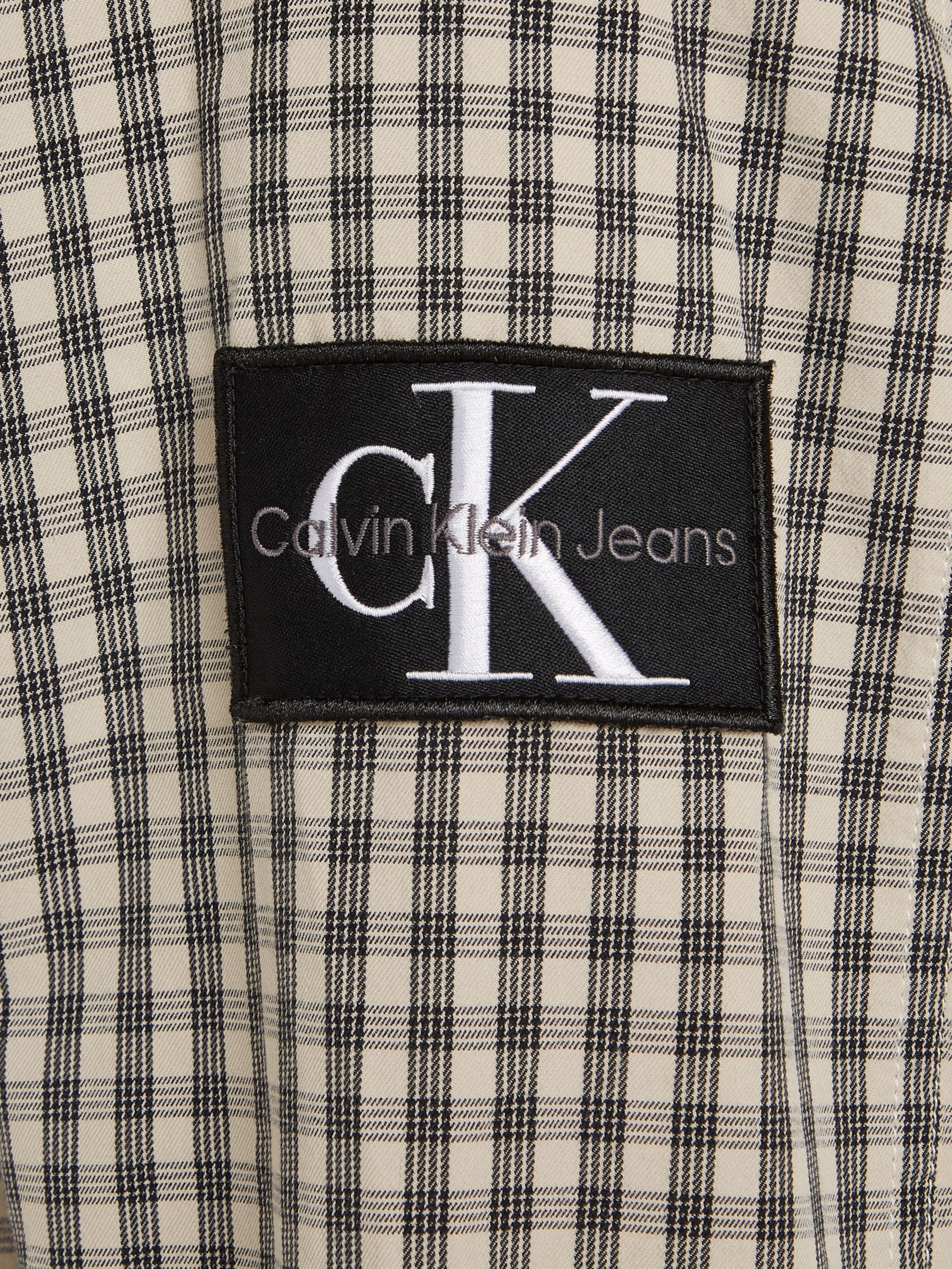 Calvin Klein Jeans Check Shirt, Pale Yellow/Black, XS