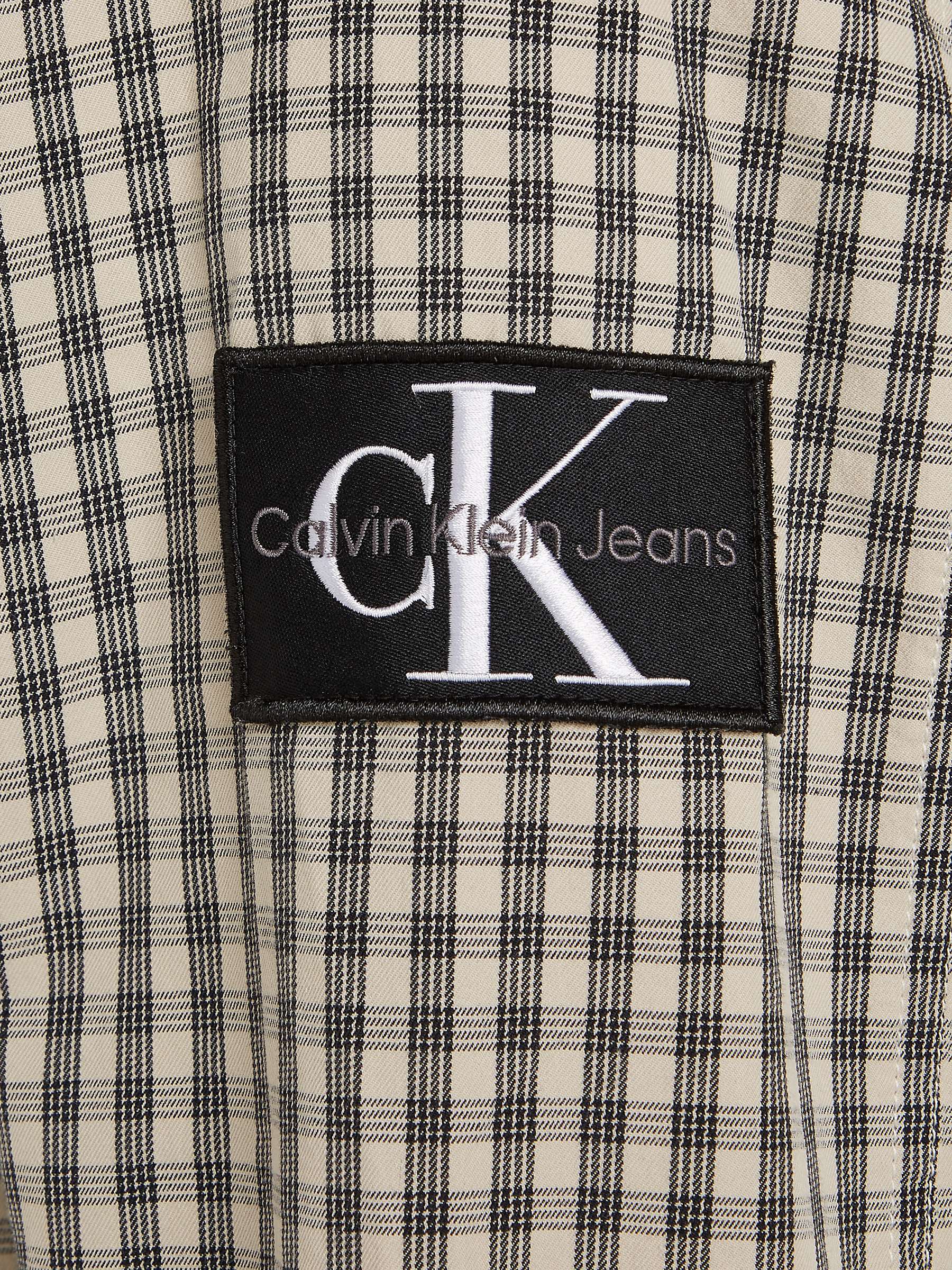 Buy Calvin Klein Jeans Check Shirt, Pale Yellow/Black Online at johnlewis.com