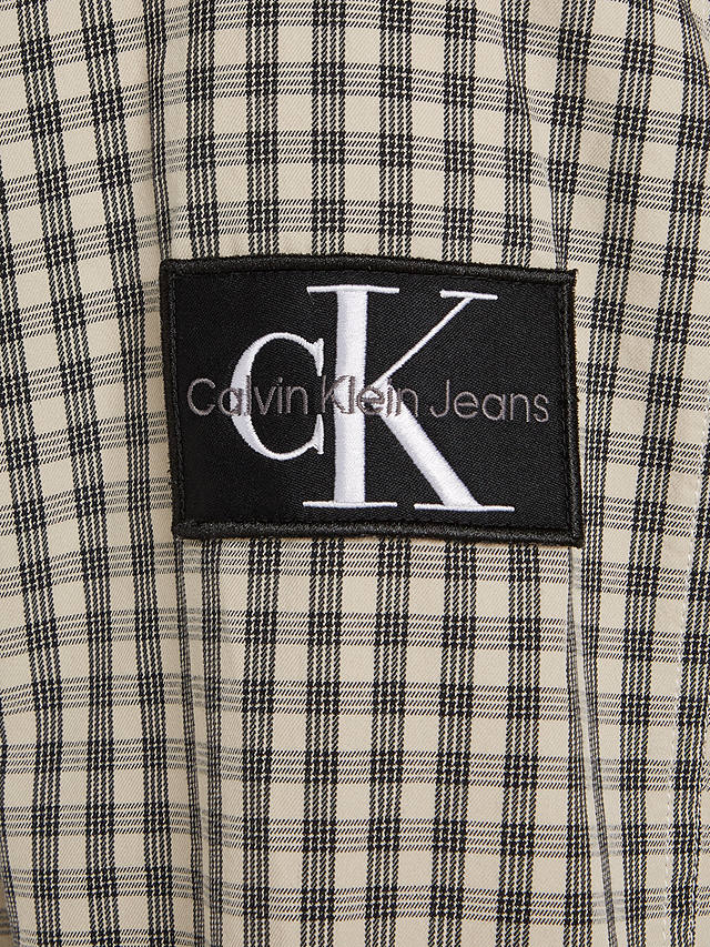 Calvin Klein Jeans Check Shirt, Pale Yellow/Black