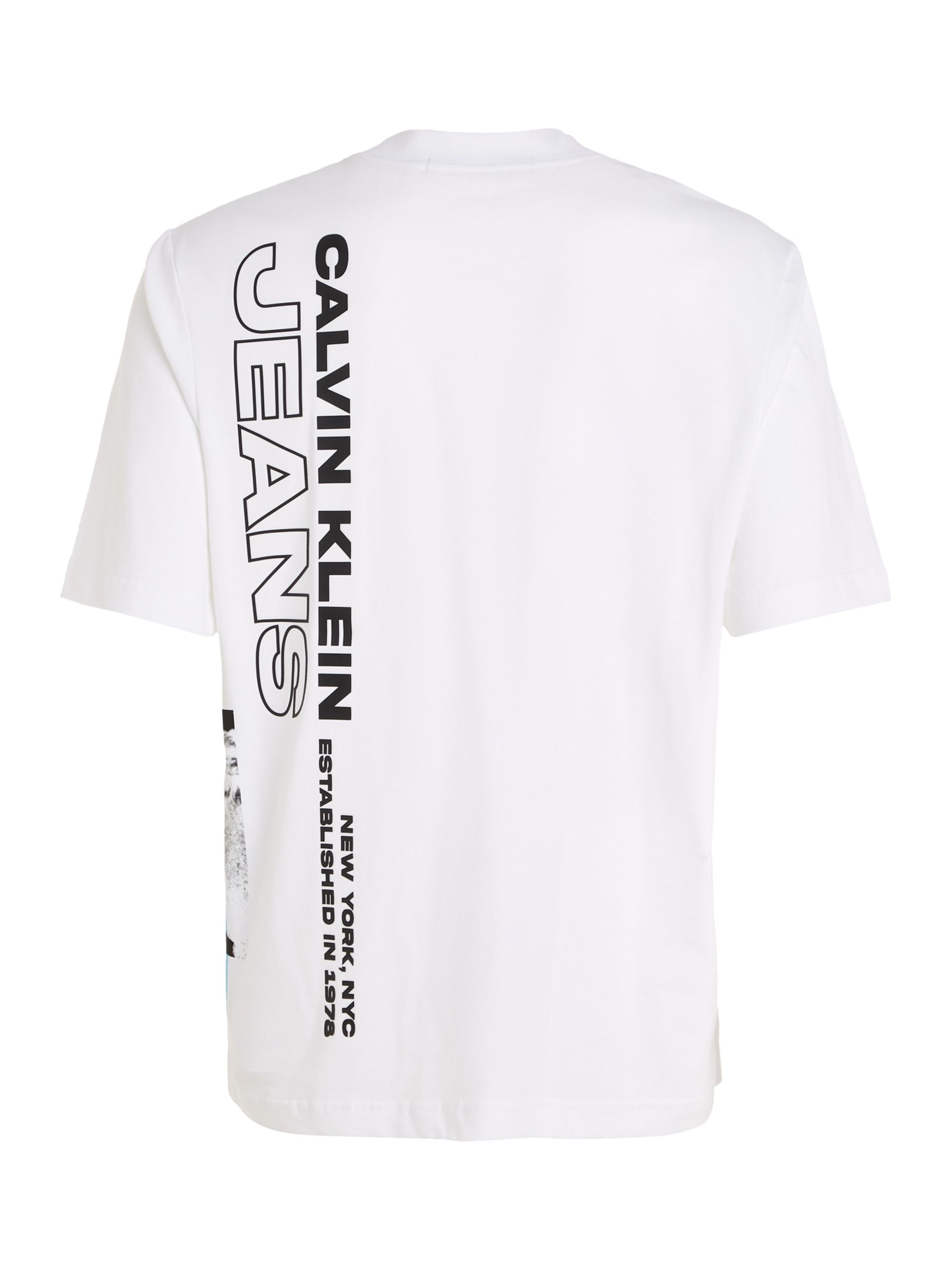 Calvin Klein Jeans NYC Print T-Shirt, Bright White, XS