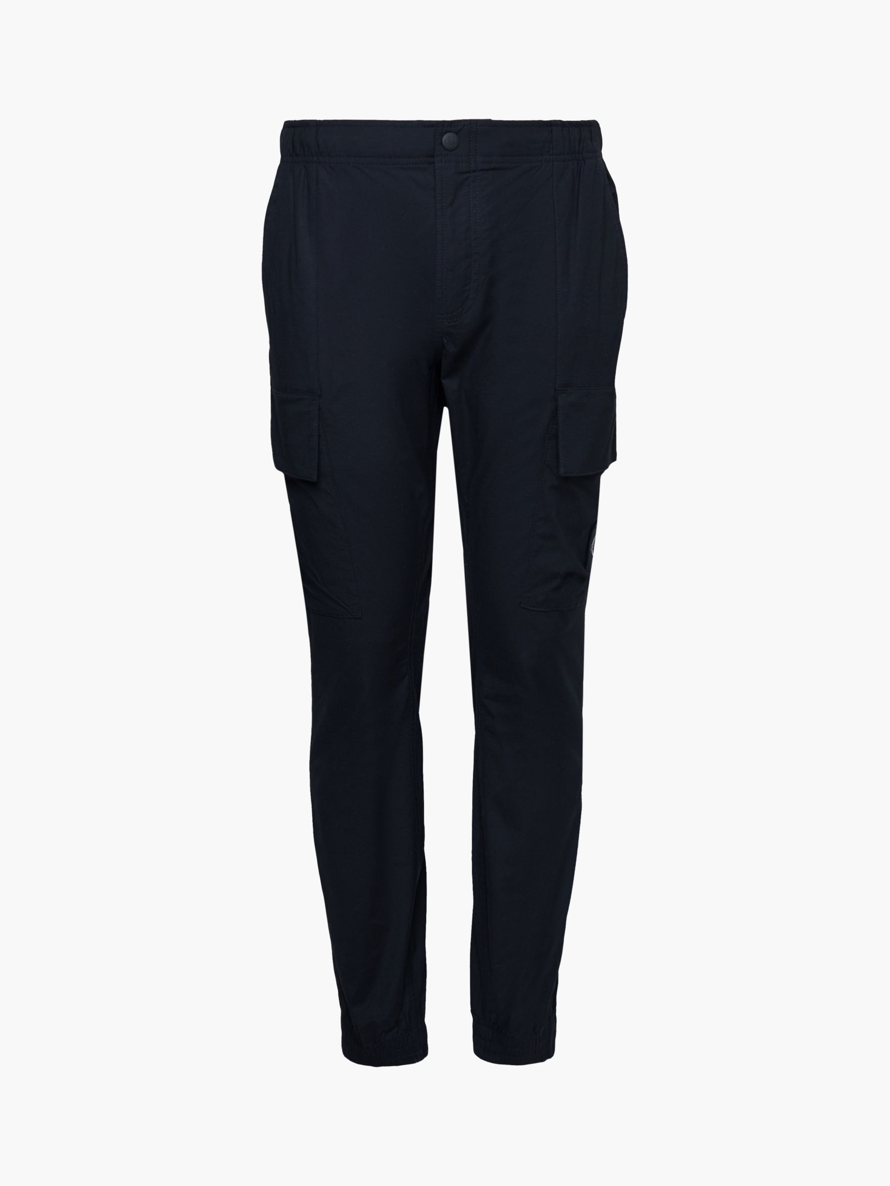Calvin Klein Jeans Skinny Cargo Trousers, Black at John Lewis & Partners