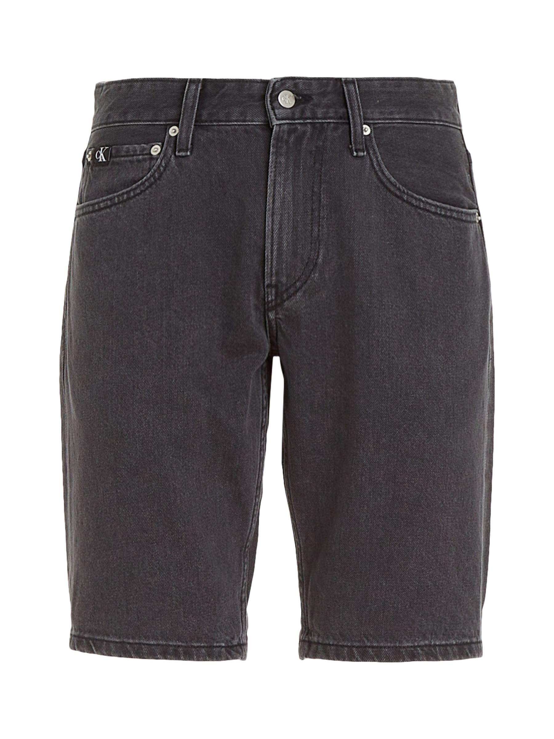 Calvin Klein Jeans Regular Denim Shorts, Black, 28R