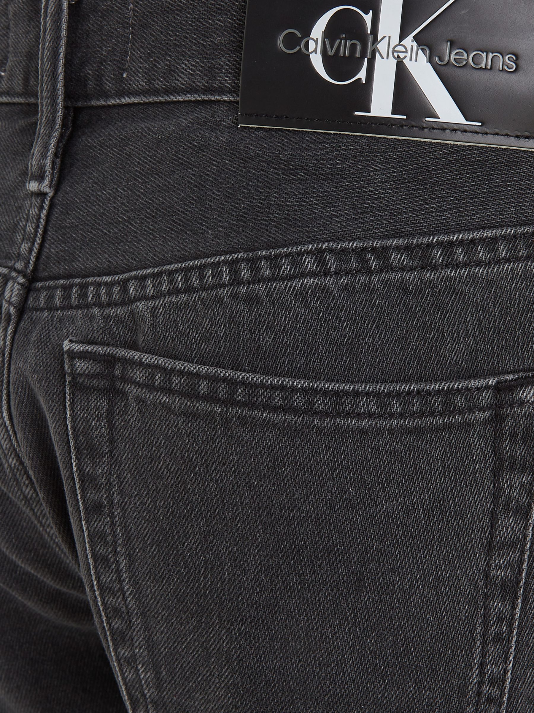 Buy Calvin Klein Jeans Regular Denim Shorts, Black Online at johnlewis.com