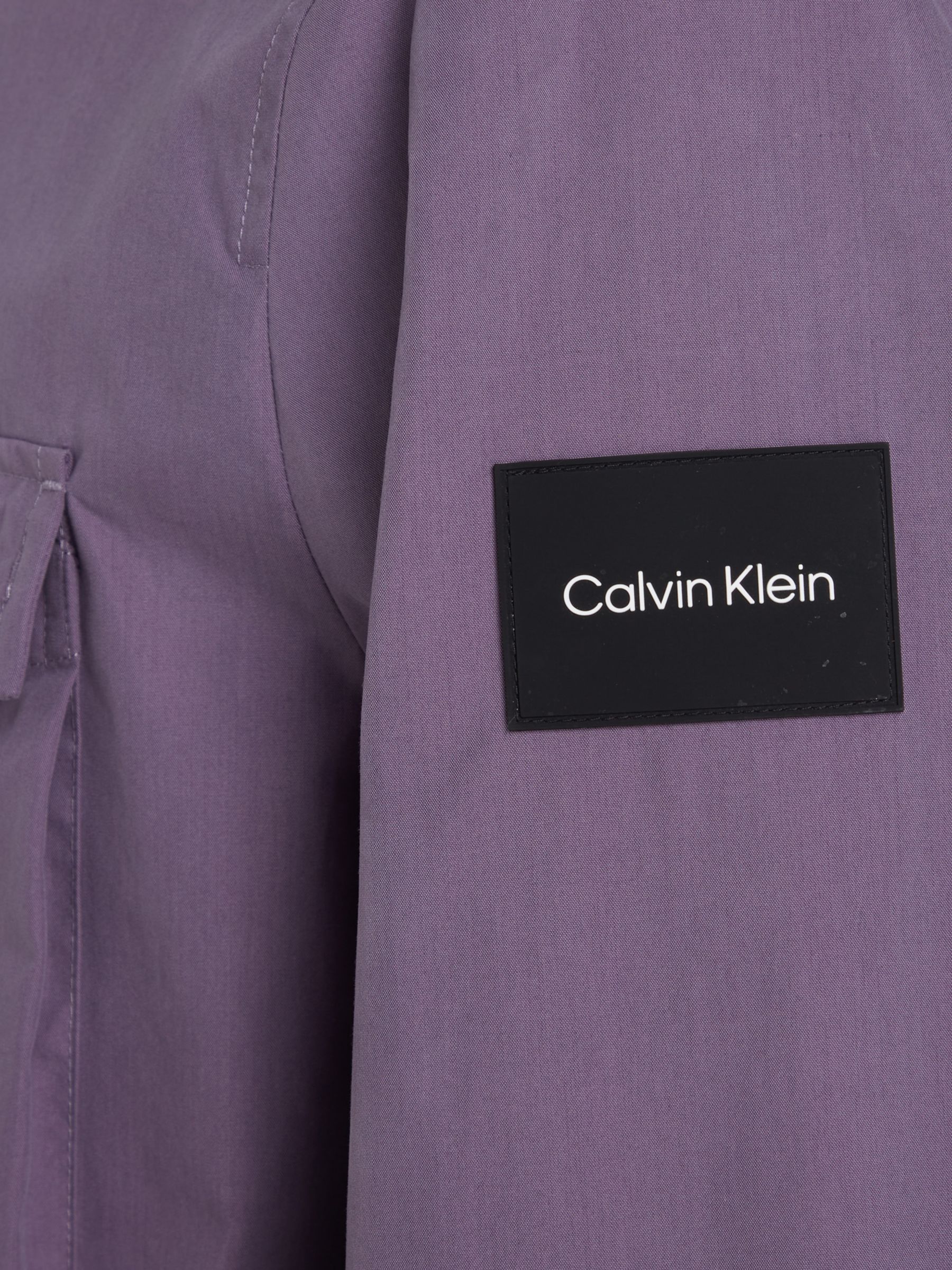 Calvin Klein Recycled Light Shacket, Purple, XS