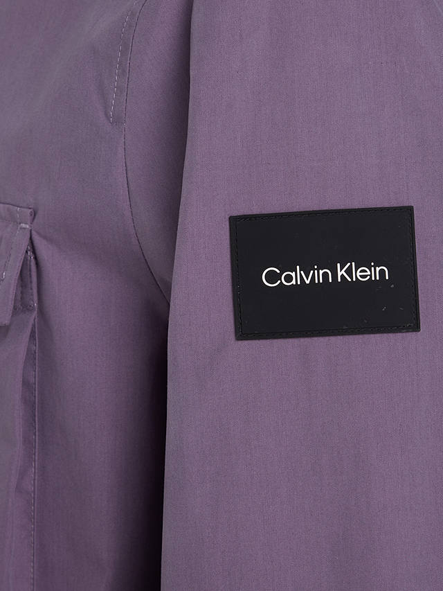 Calvin Klein Recycled Light Shacket, Purple
