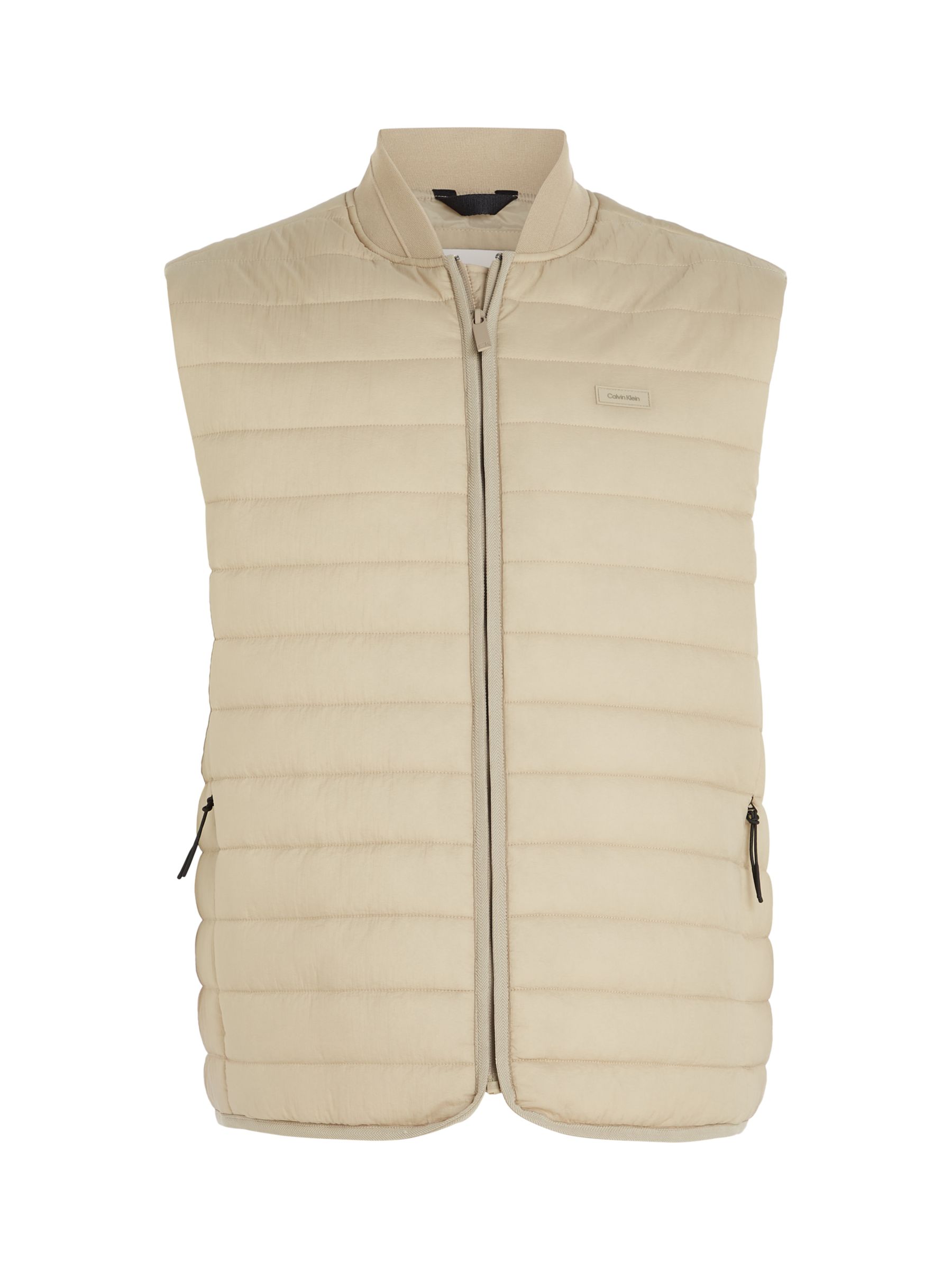 Calvin Klein Gilet, at Lewis Partners & John Quilted Crinkle Clay