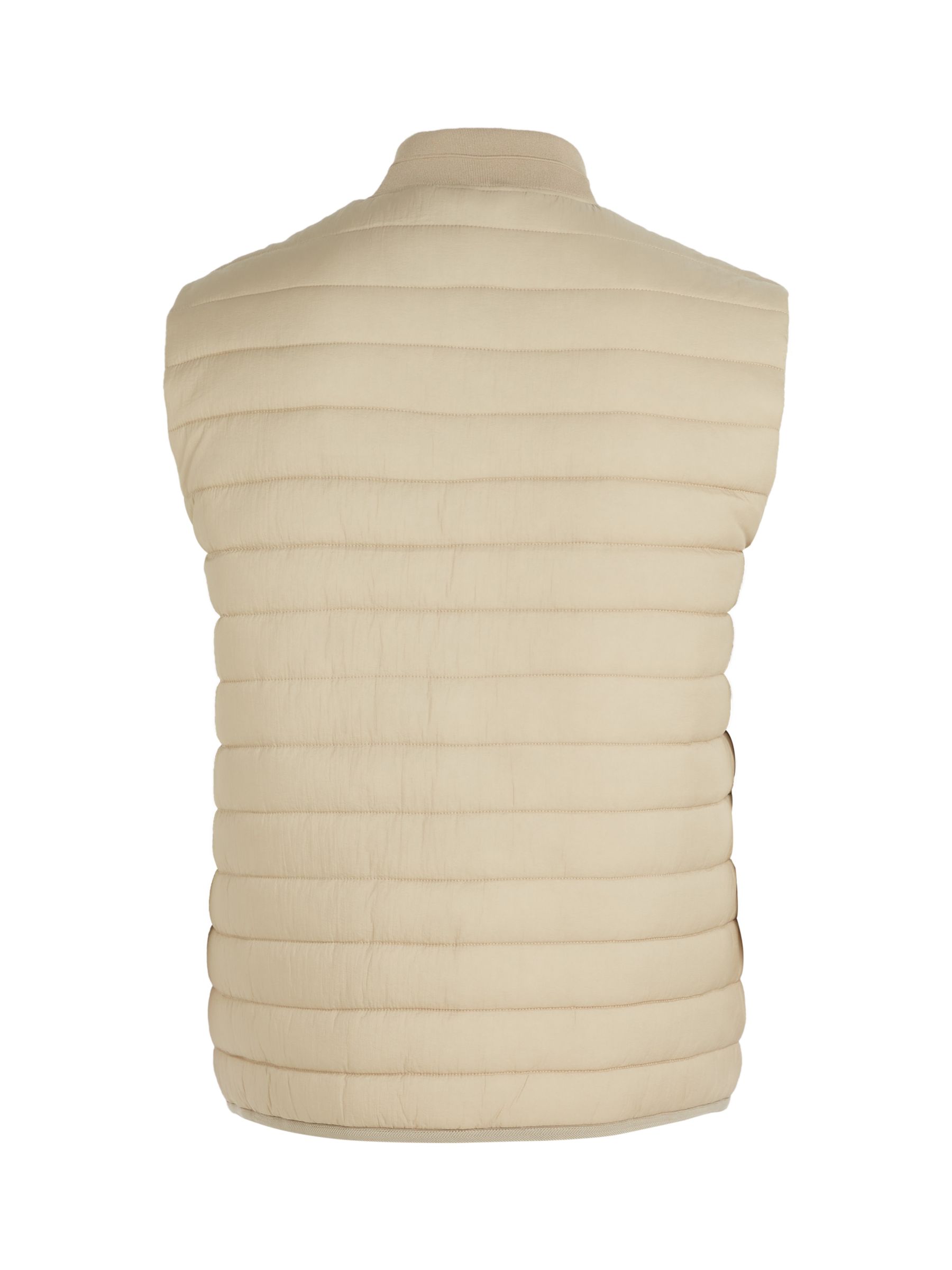 Calvin Klein Crinkle Quilted Gilet, Clay at John Lewis & Partners