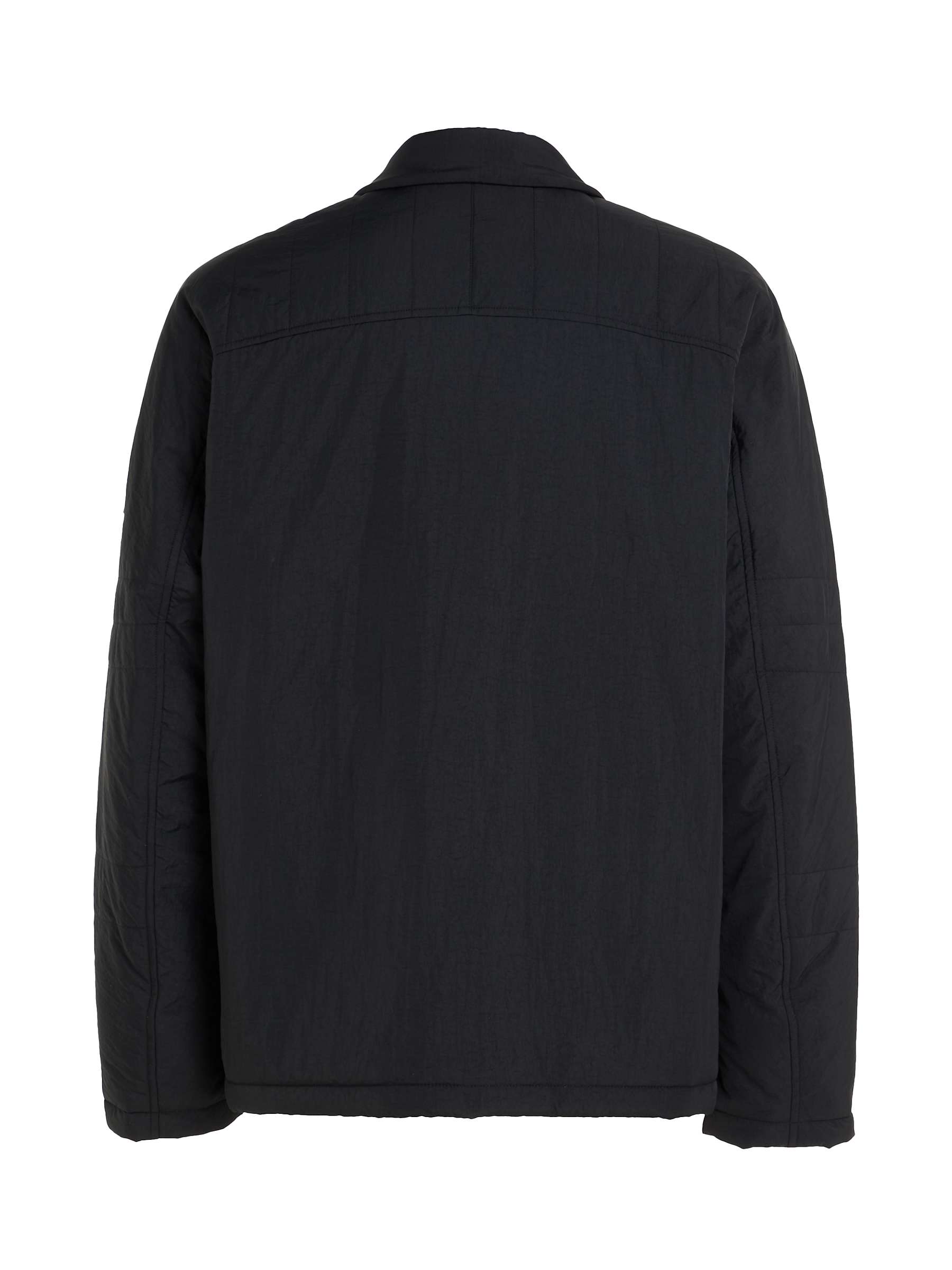 Calvin Klein Quilted Utility Jacket, CK Black at John Lewis & Partners
