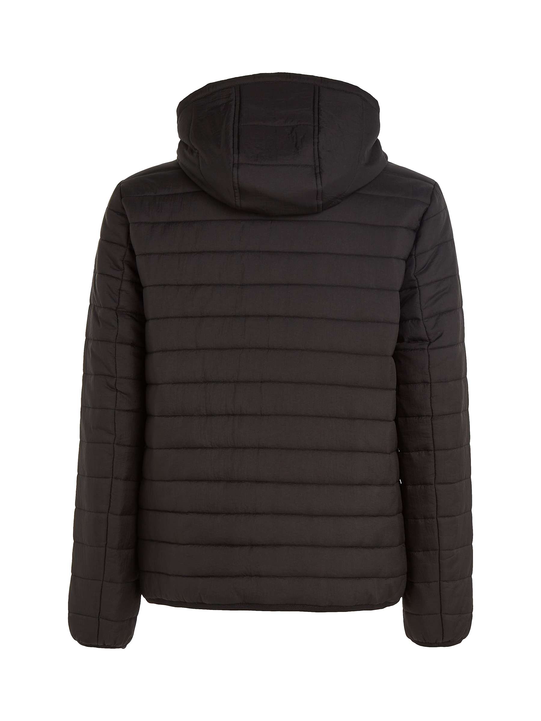 Buy Calvin Klein Quilted Crinkle Jacket, Black Online at johnlewis.com