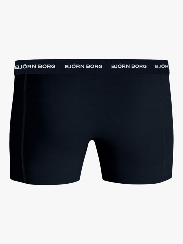 Björn Borg Stretch Cotton Boxers, Pack of 3, Camouflage/Blue Multi, S