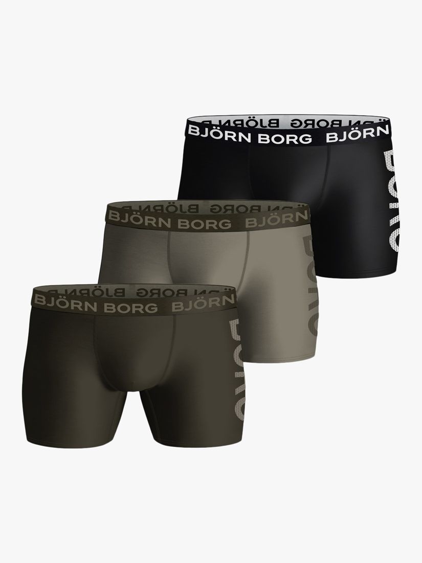 Björn Borg Boxers - 5-Pack - Green/Black/Grey » ASAP Shipping