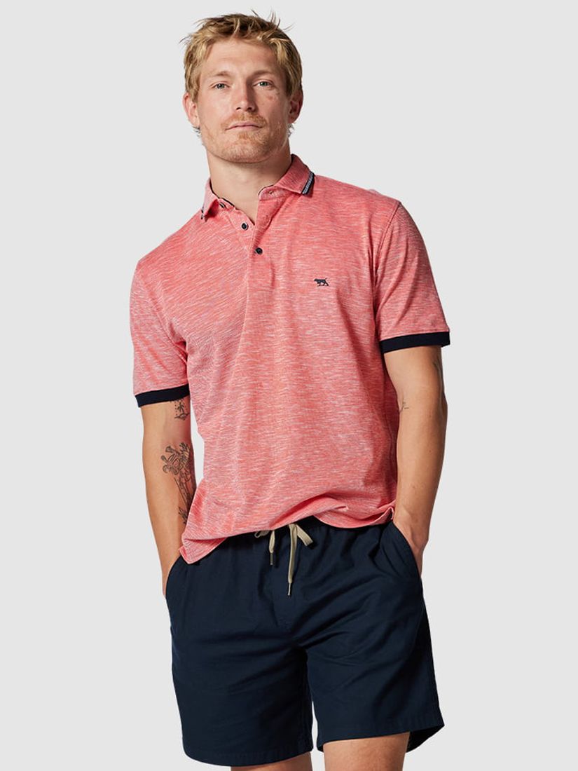 Rodd & Gunn Palm Heights Polo Shirt, Tangerine at John Lewis & Partners