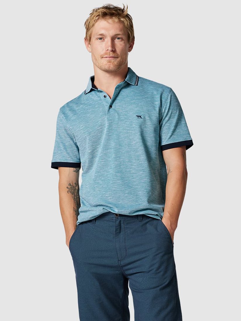 Rodd & Gunn Palm Heights Polo Shirt, Teal at John Lewis & Partners