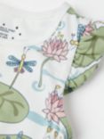 Polarn O. Pyret Baby CH Lilly Pyjama Set, White/Multi, White/Multi