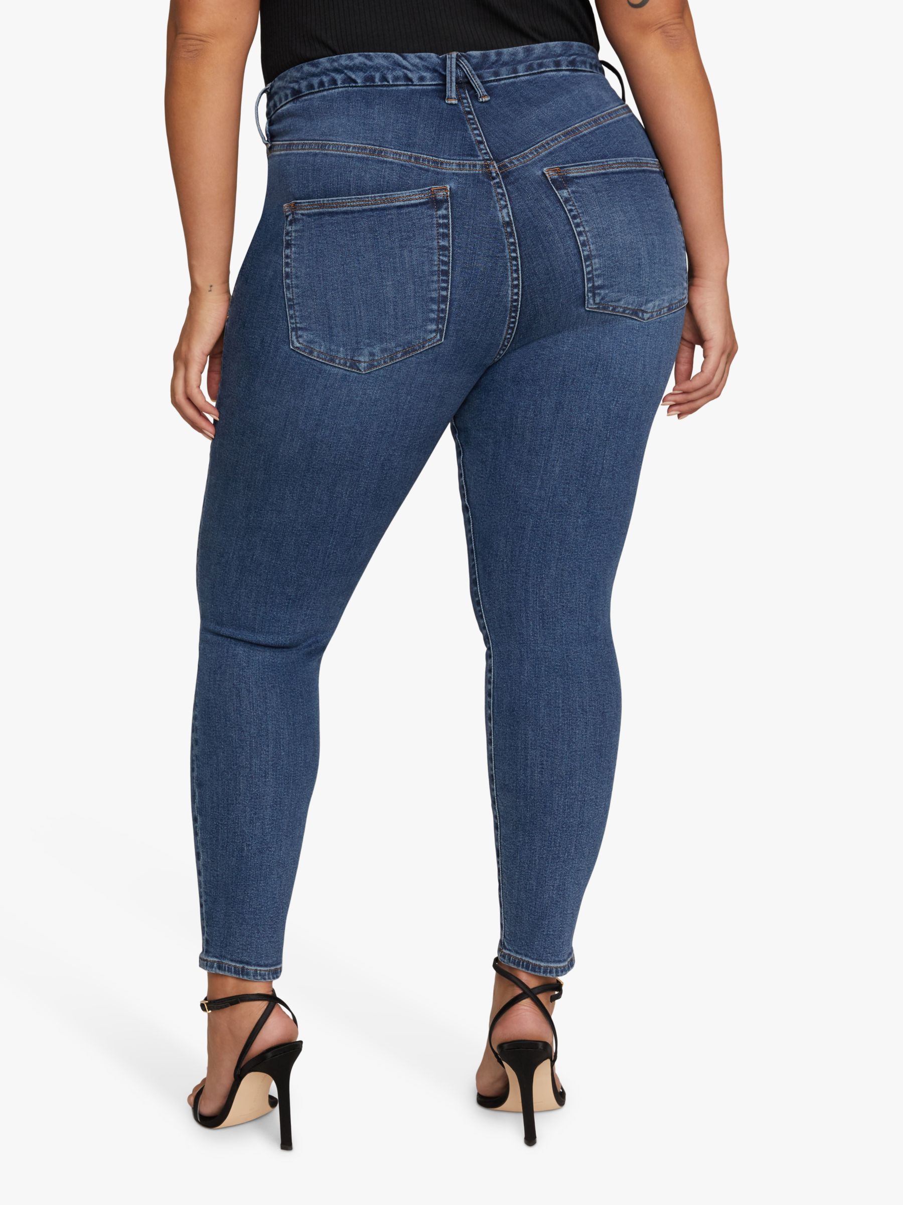 Chicos ' So Slimming ' Womens Medium Dark Wash Crop Jeans Size 1.5