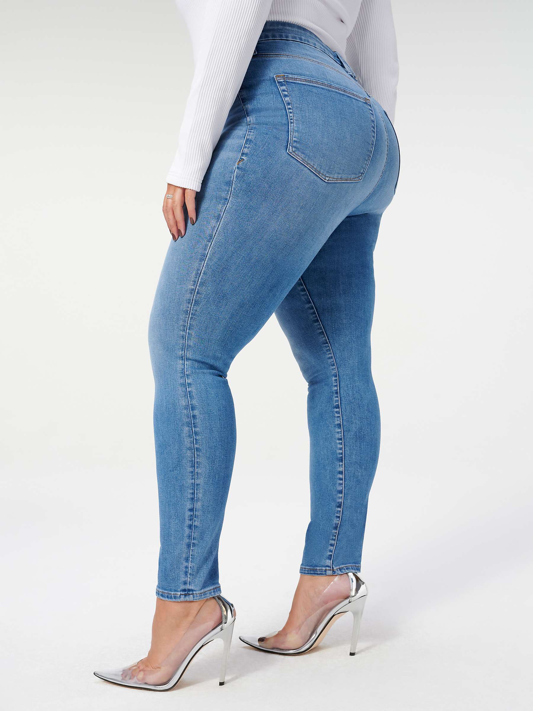 Buy Good American Good Waist Skinny Jeans, Blue 796 Online at johnlewis.com