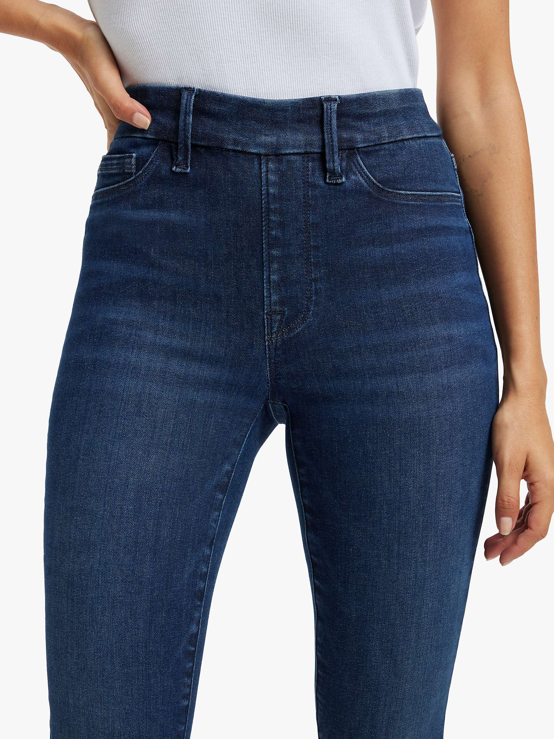 Buy Good American Pull On Skinny Jeans, Indigo Online at johnlewis.com