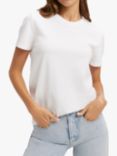 Good American Heritage Plain Short Sleeve T-Shirt, White