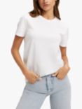 Good American Heritage Plain Short Sleeve T-Shirt, White