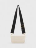 AllSaints Zoe Leather Cross Body Bag, Ivory White