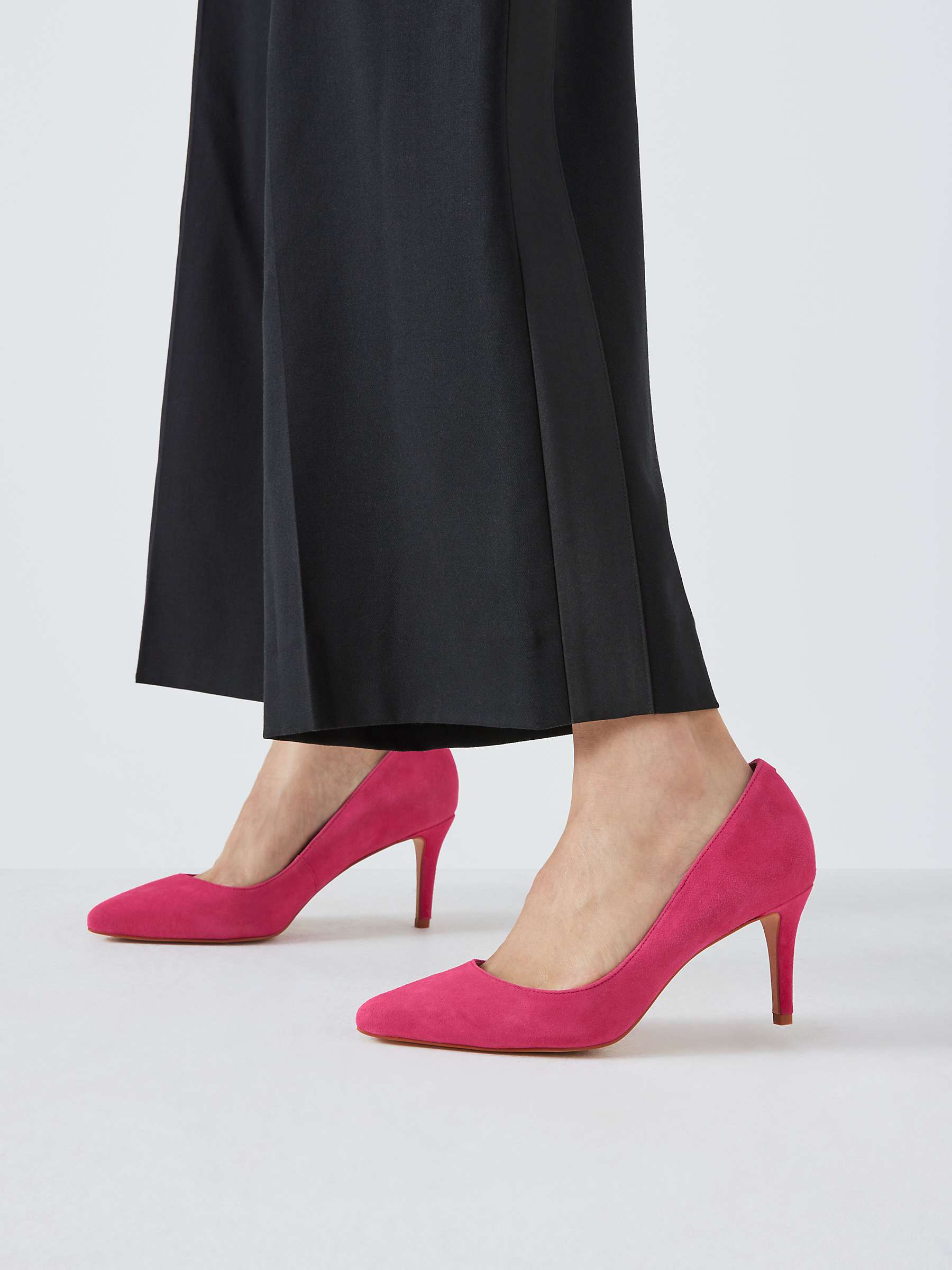 Buy John Lewis Blessing Suede Stiletto Heel Pointed Toe Court Shoes Online at johnlewis.com