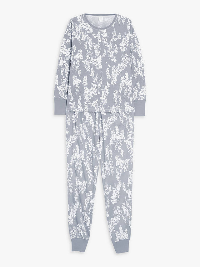 John Lewis Wisteria Jersey Pyjama Set, Grey