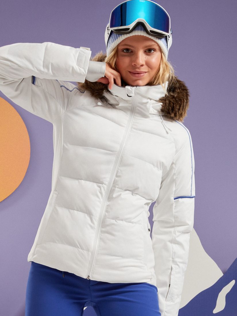 Roxy Women's Technical Snow Jacket, Bright White, XS