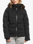 Roxy Women's Snowstorm Technical Snow Jacket, True Black