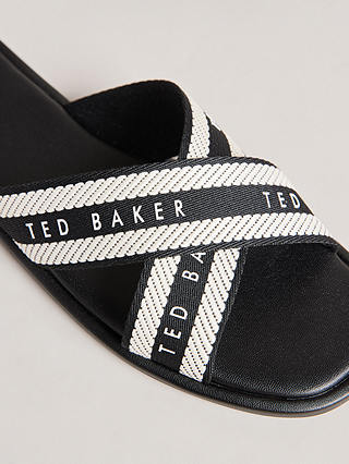 Ted Baker Ashika Webbing Strap Sandals, Black