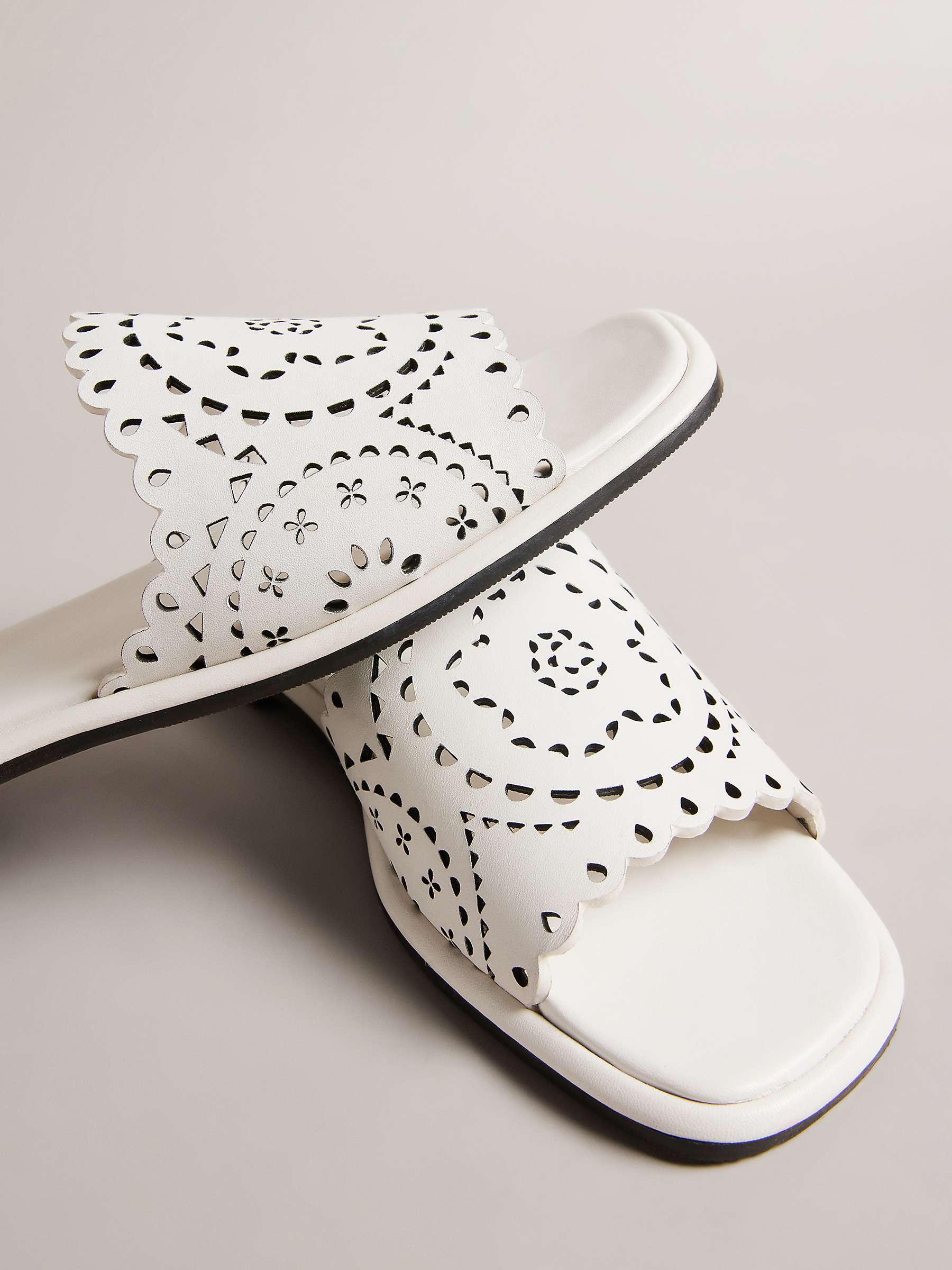 Buy Ted Baker Clovei Slider Leather Sandals Online at johnlewis.com