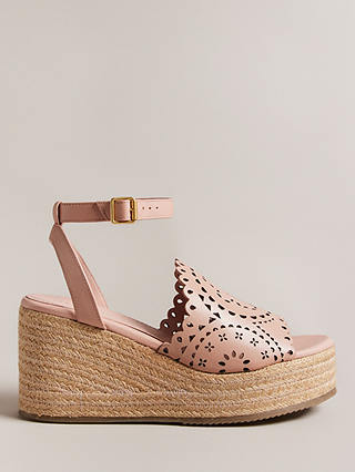Ted Baker Pinky Laser Cut Wedge Sandals