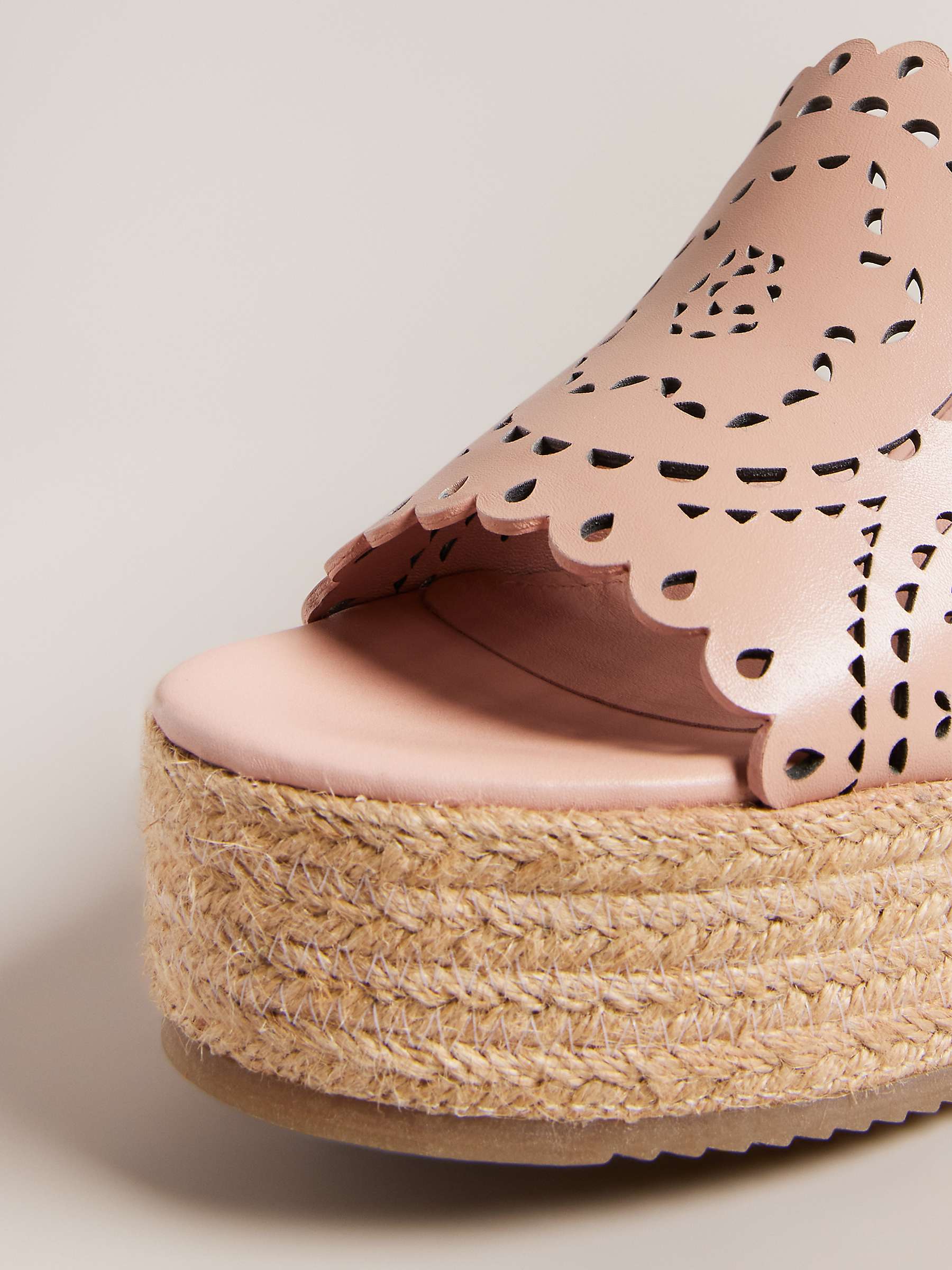Buy Ted Baker Pinky Laser Cut Wedge Sandals Online at johnlewis.com
