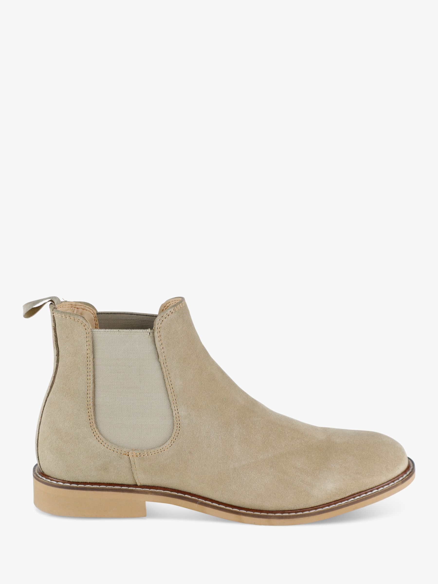 Silver Street London San Diego Suede Chelsea Boots, Sand at John Lewis ...