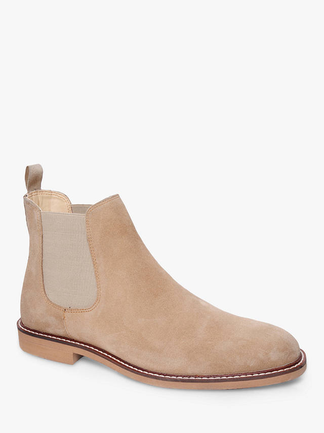Silver Street London San Diego Suede Chelsea Boots, Sand