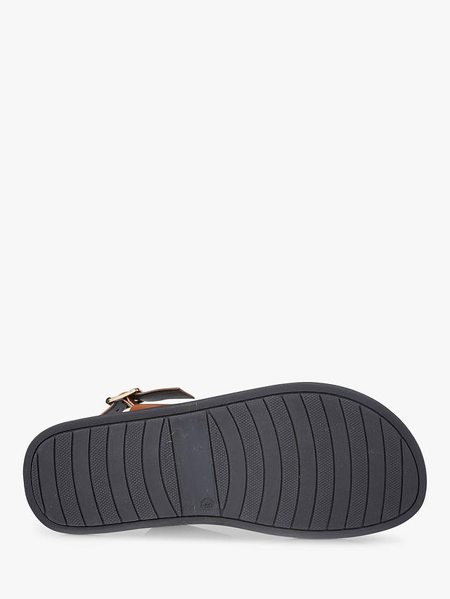 Silver Street London Mitcham Leather Sandals, Black/Tan