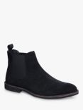 Silver Street London San Diego Suede Chelsea Boots, Black