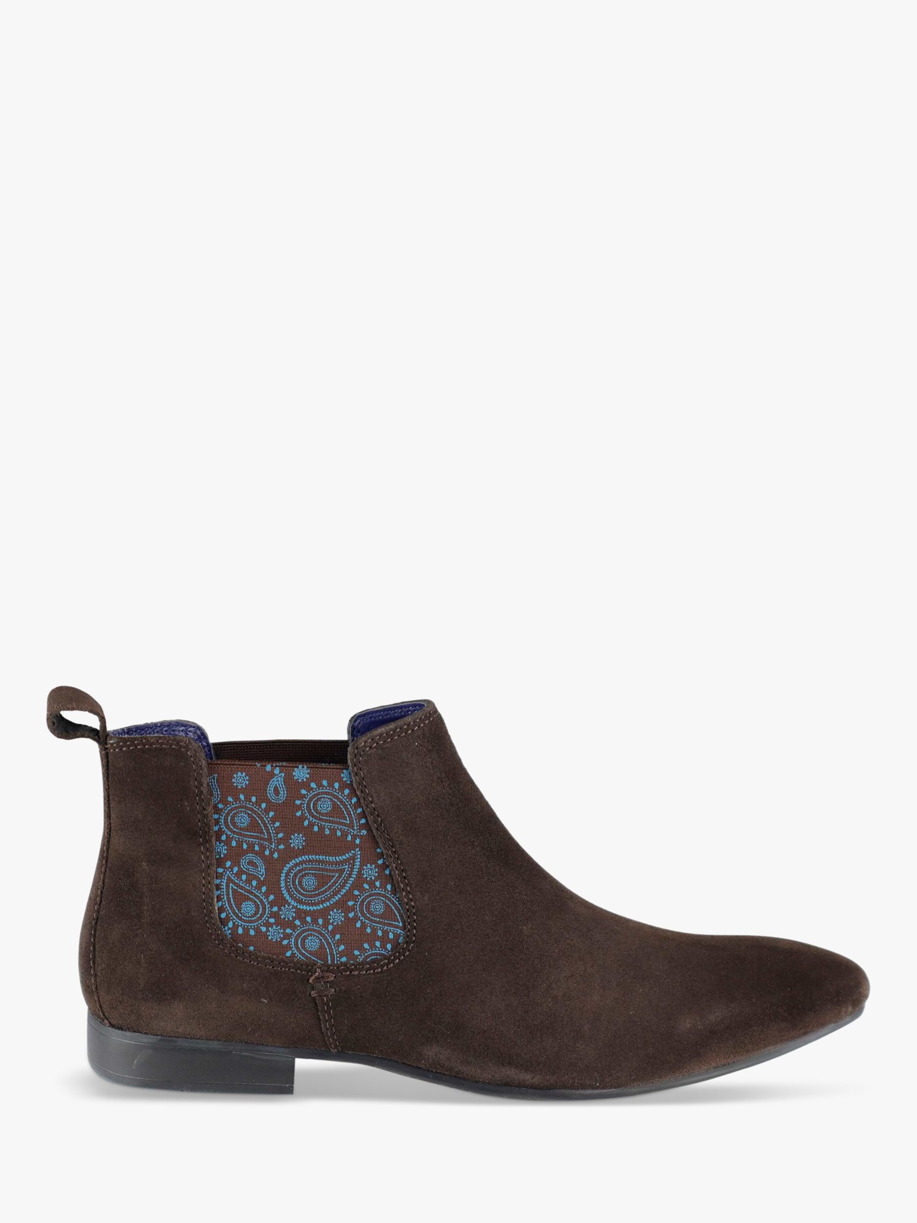 Silver Street London Carnaby Suede Chelsea Boots, Brown, 8