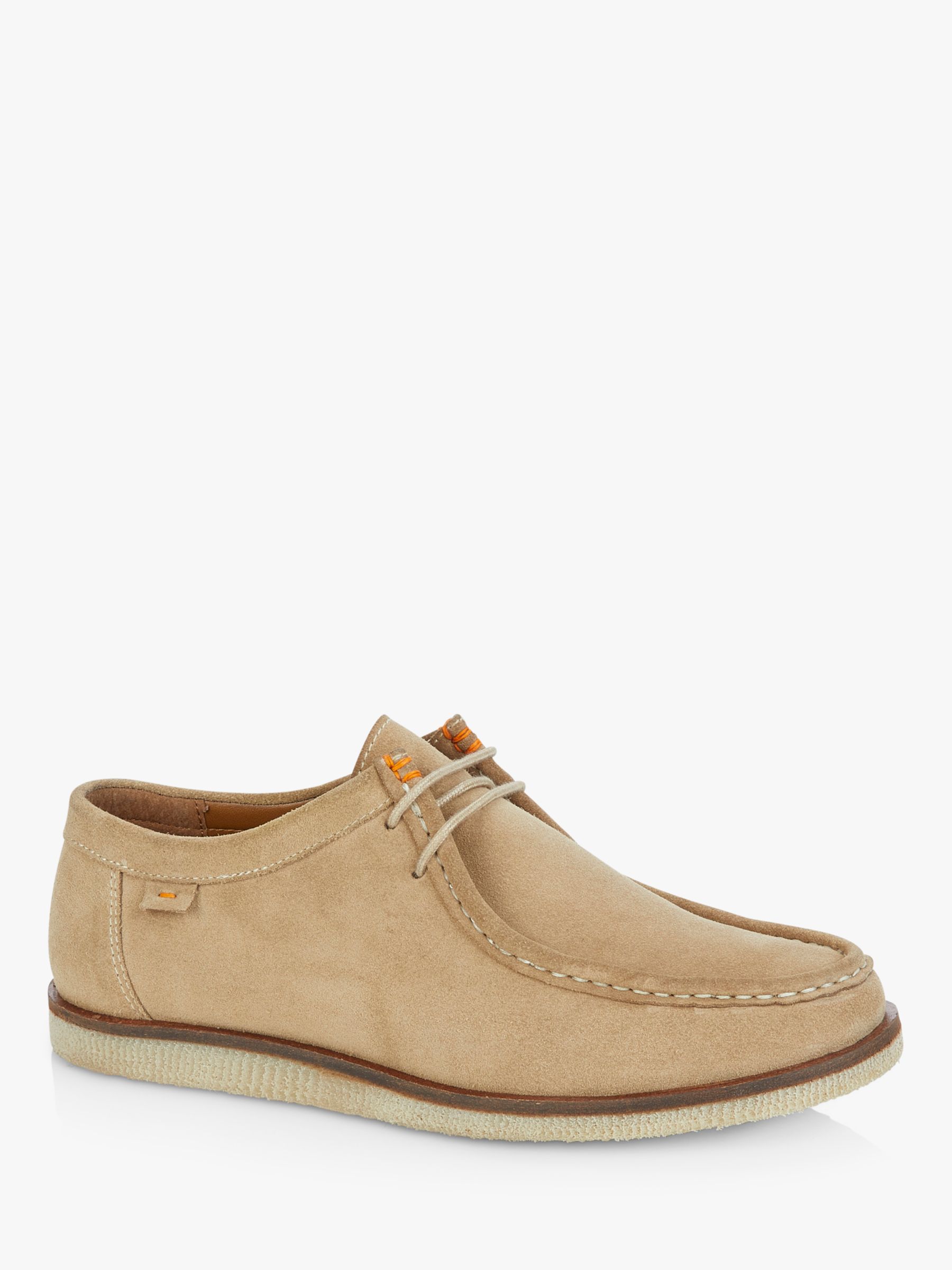 Silver Street London Sydney Suede Moccasin Boots, Sand at John Lewis ...