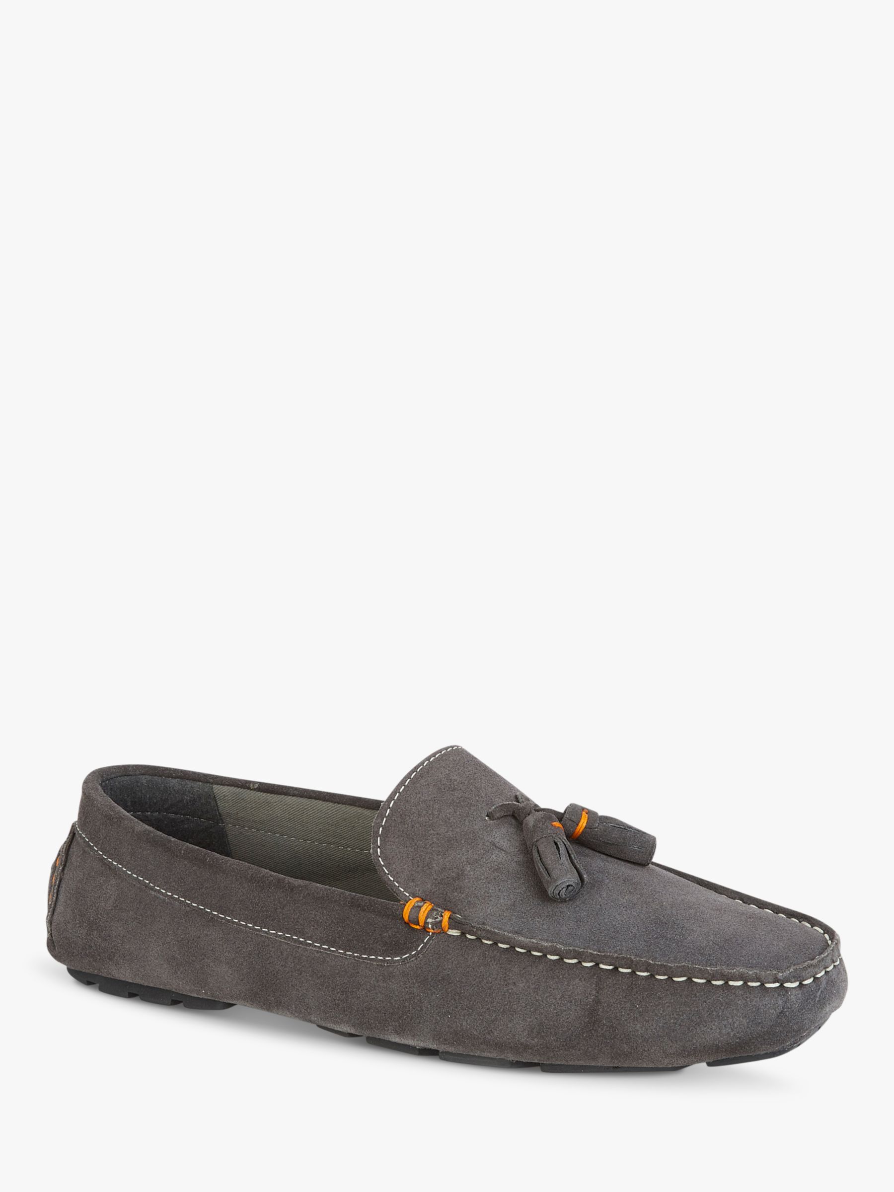 Silver Street London Jackson Suede Loafers, Grey at John Lewis & Partners