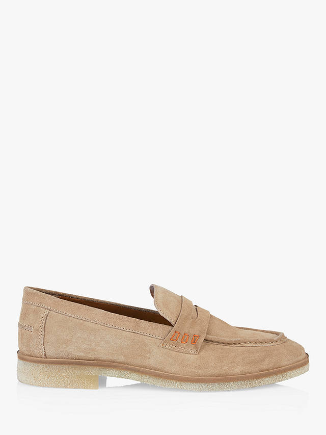 Silver Street London Morgan Suede Loafers, Sand