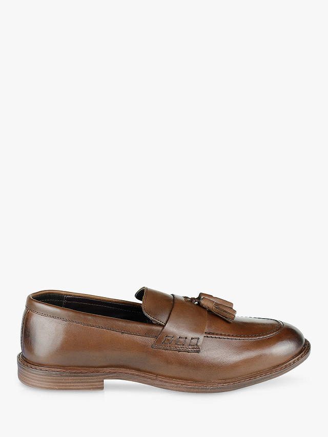 Silver Street London Charleston Leather Loafers, Brown