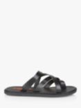 Silver Street London Crouchend Leather Sandals, Black