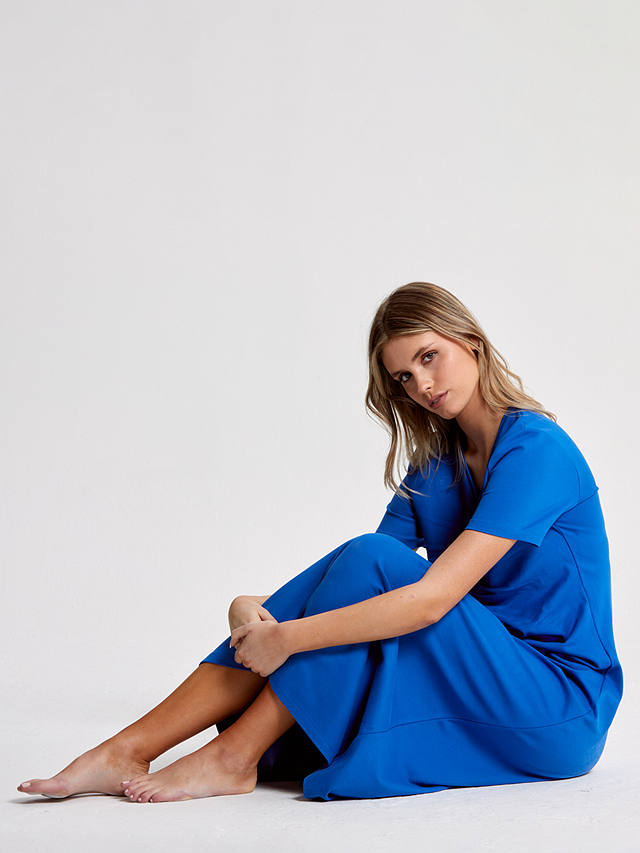 Helen McAlinden Finnley Ruched Jersey Dress, Cobalt Blue