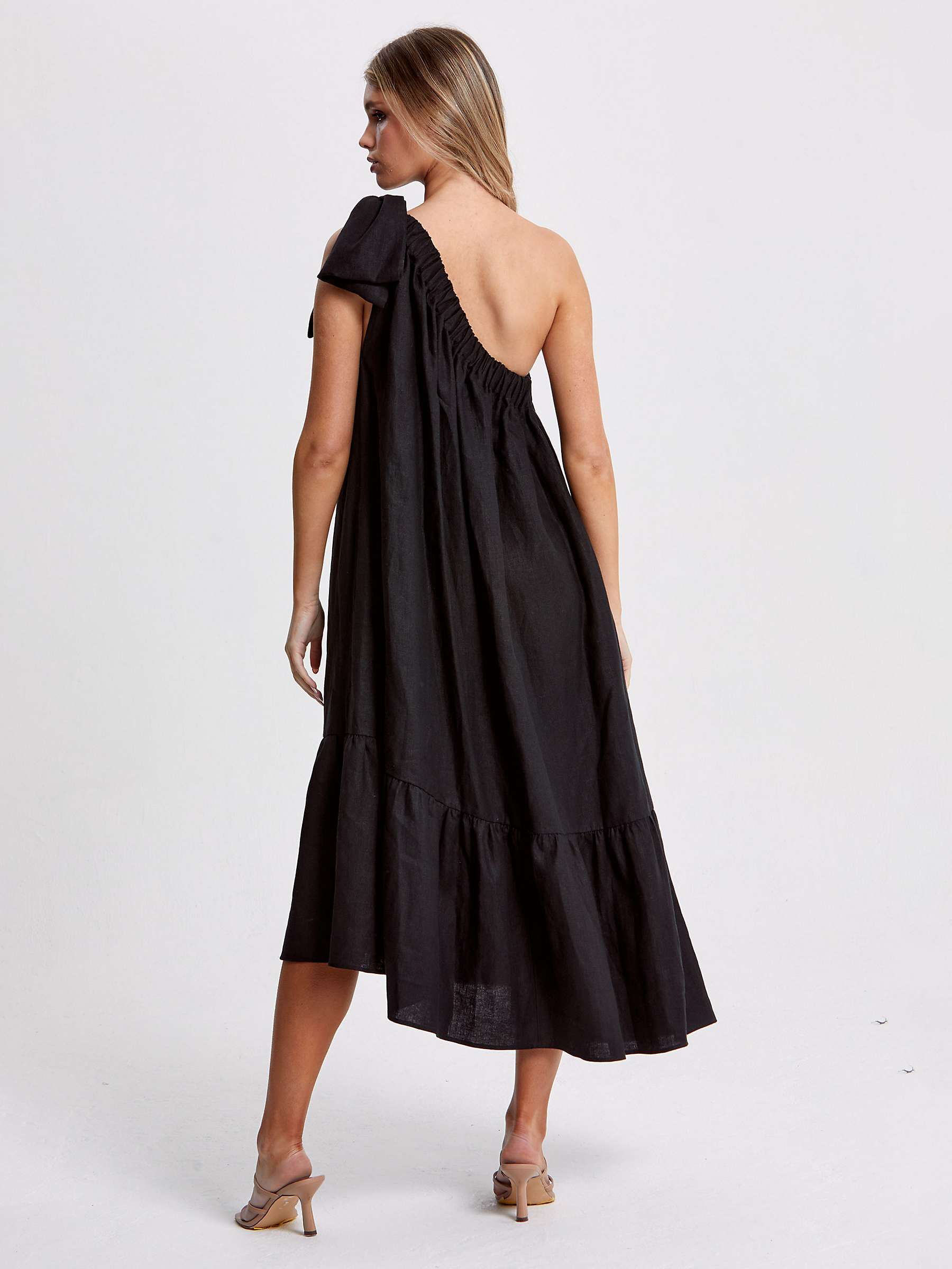 Buy Helen McAlinden Steph Bow Dress, Black Online at johnlewis.com