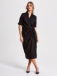 Helen McAlinden Leonne Wrap Midi Dress, Black