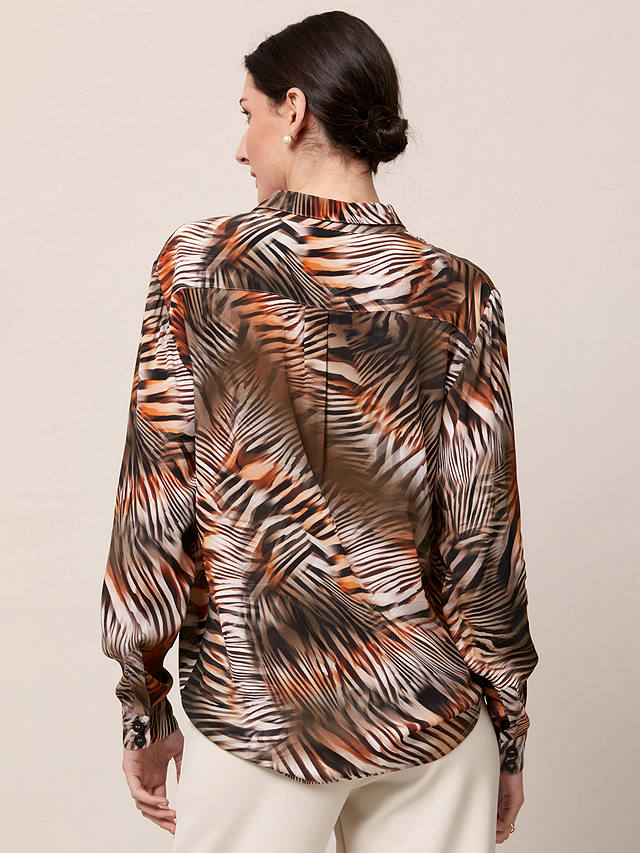 Helen McAlinden Ella Zebra Print Utility Shirt, Multi