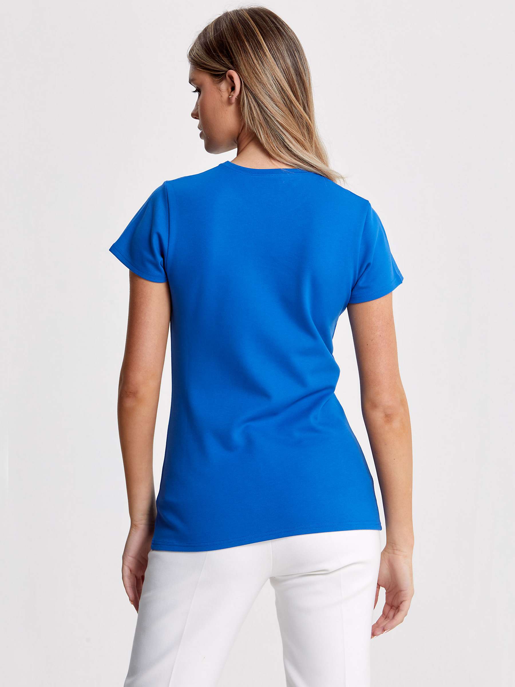 Buy Helen McAlinden Lori Stretch Jersey T-Shirt, Blue Online at johnlewis.com