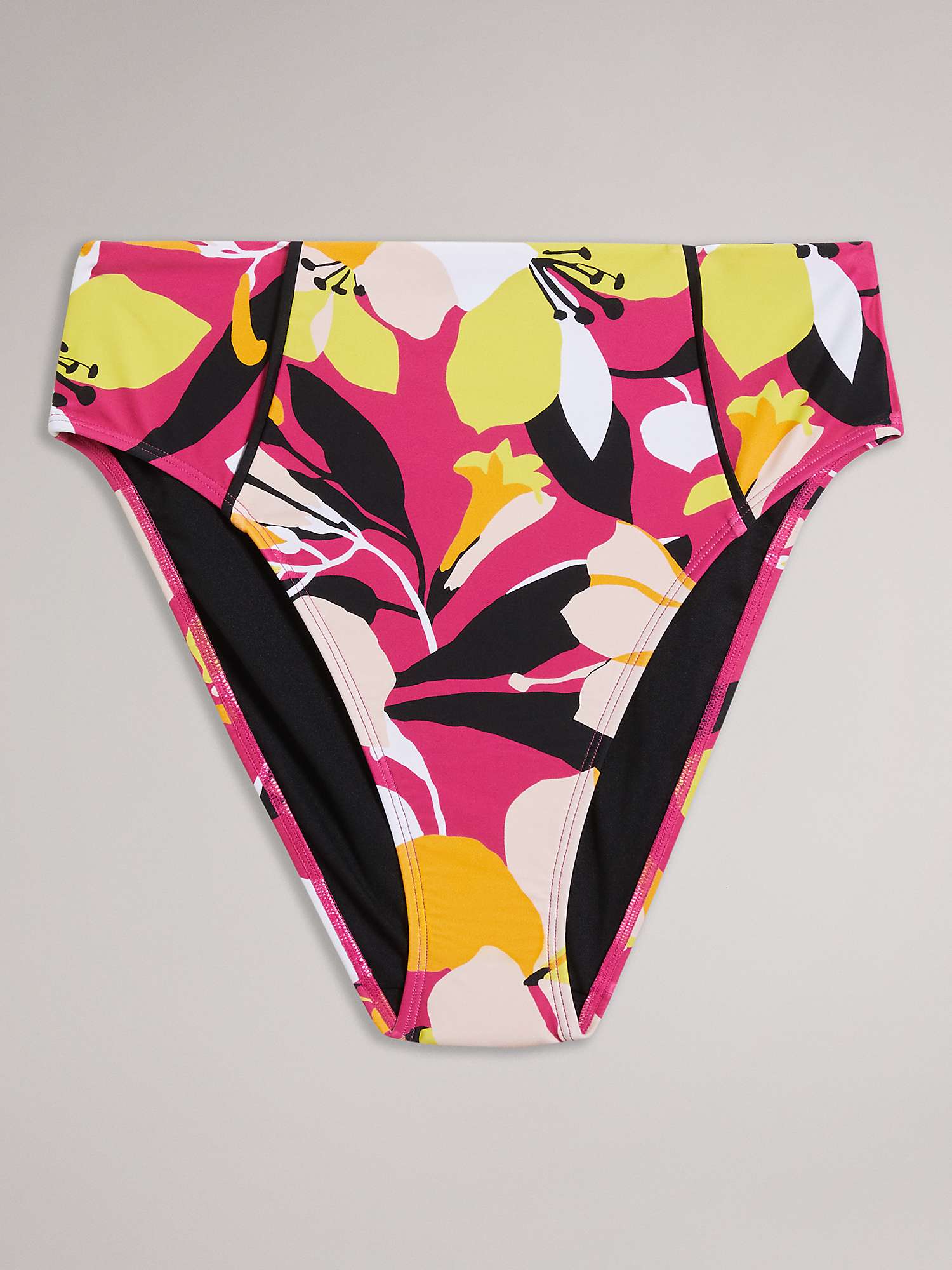 Buy Ted Baker Marthya Abstract Print High Leg Swim Bottoms, Multi Online at johnlewis.com
