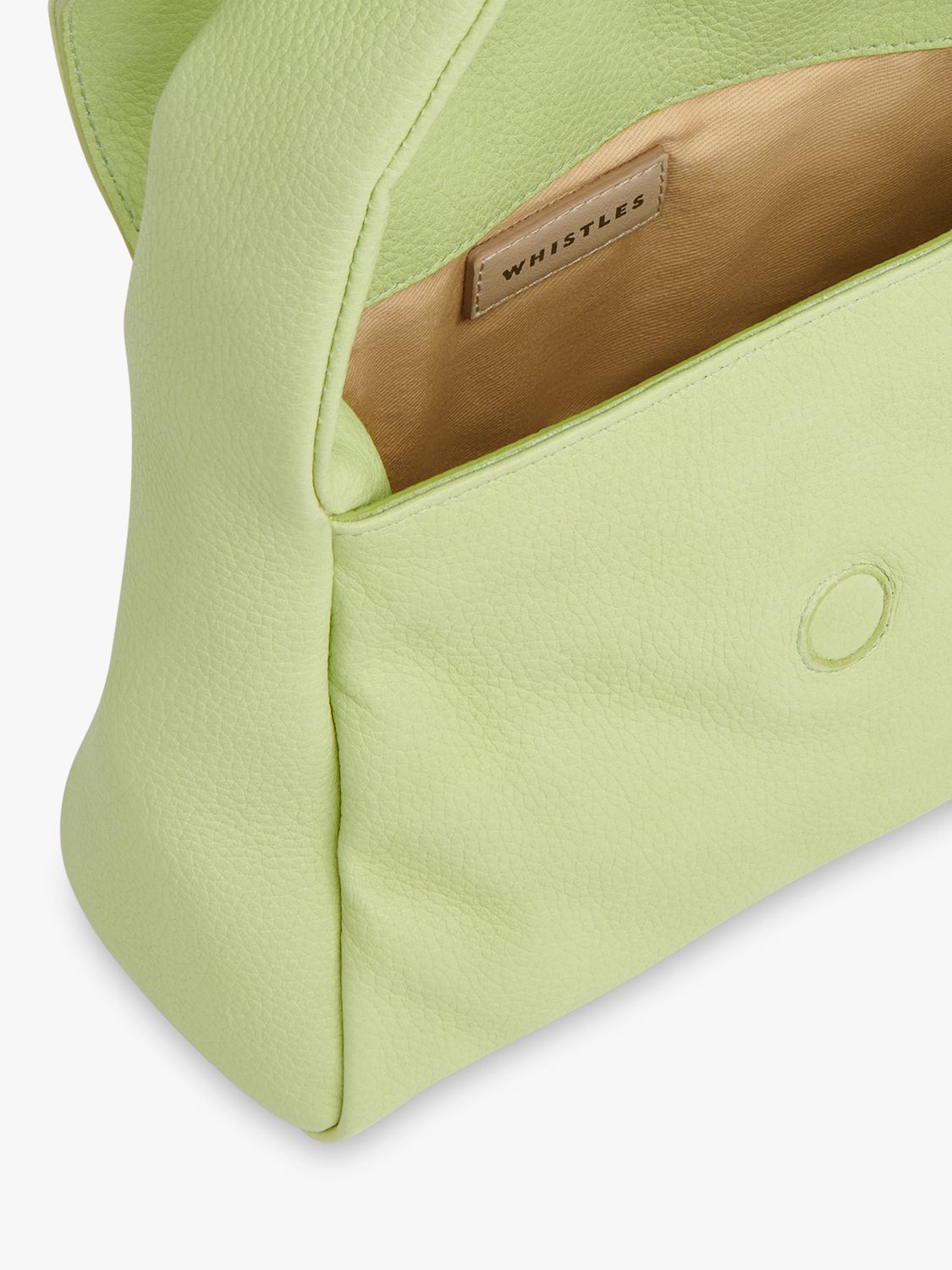 Buy Whistles Brooke Puffy Leather Mini Bag, Lime Online at johnlewis.com