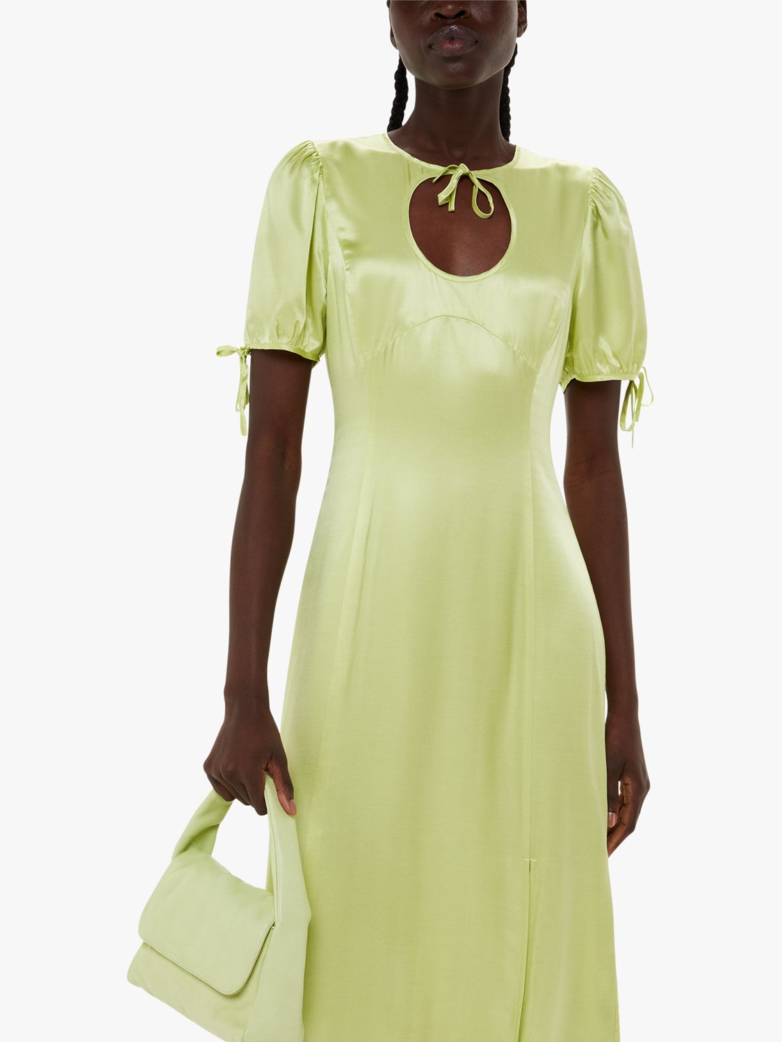 Buy Whistles Brooke Puffy Leather Mini Bag, Lime Online at johnlewis.com